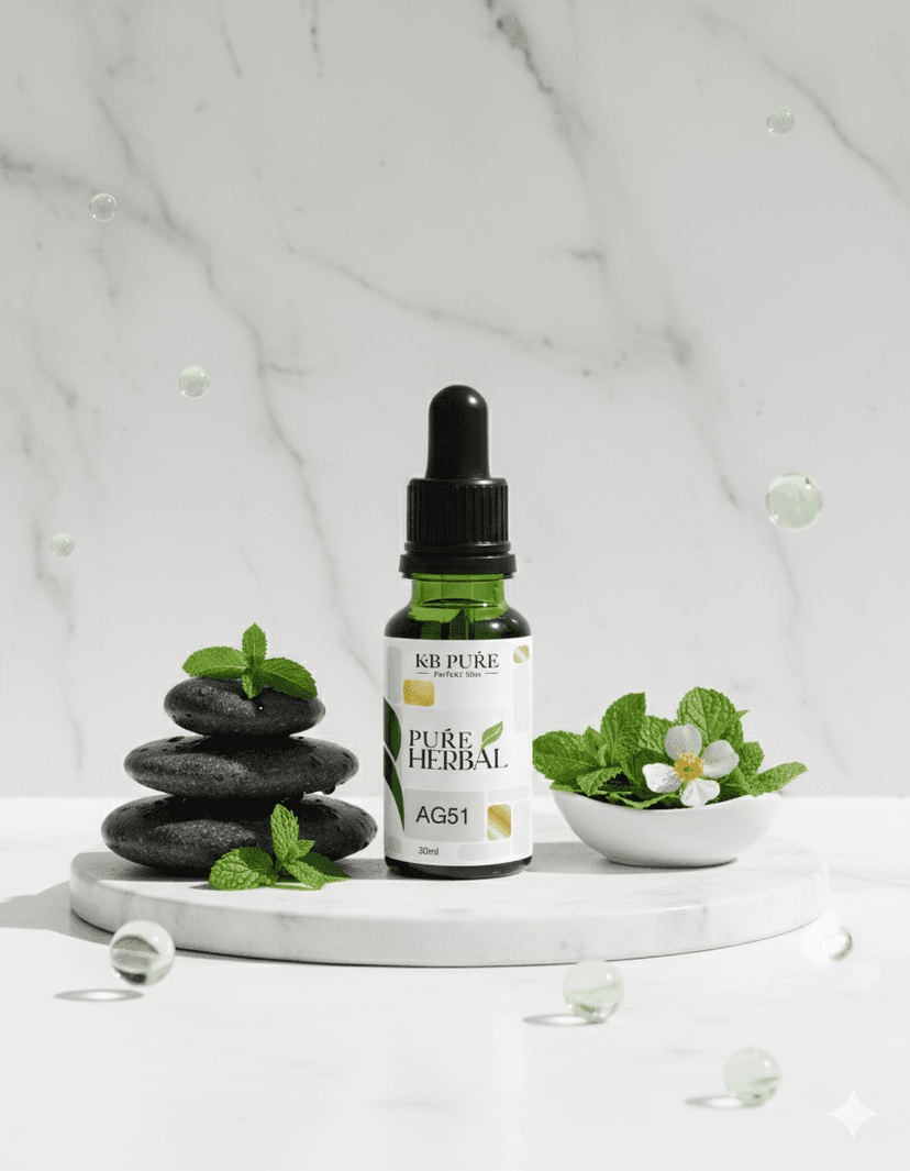 תמצית צמחית מקצועית | AG51 – KB Pure • PURE HERBAL • קוסמטיקה מקצועית