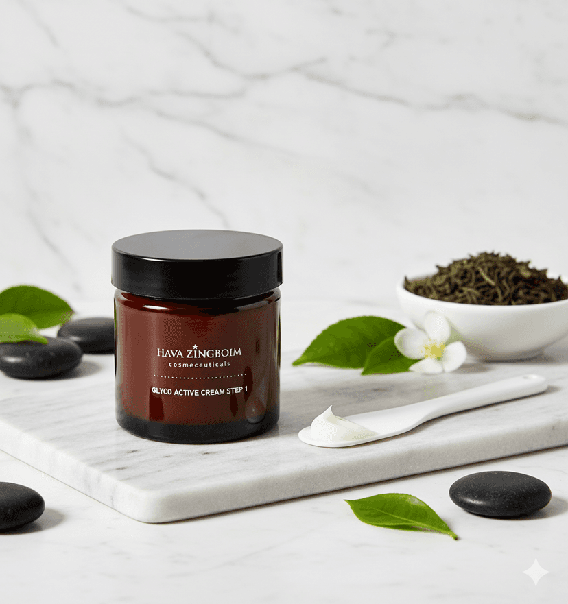 Glyco Active Step 1 - קרם חומצות 8% עדין להכנת העור וחידוש עדין