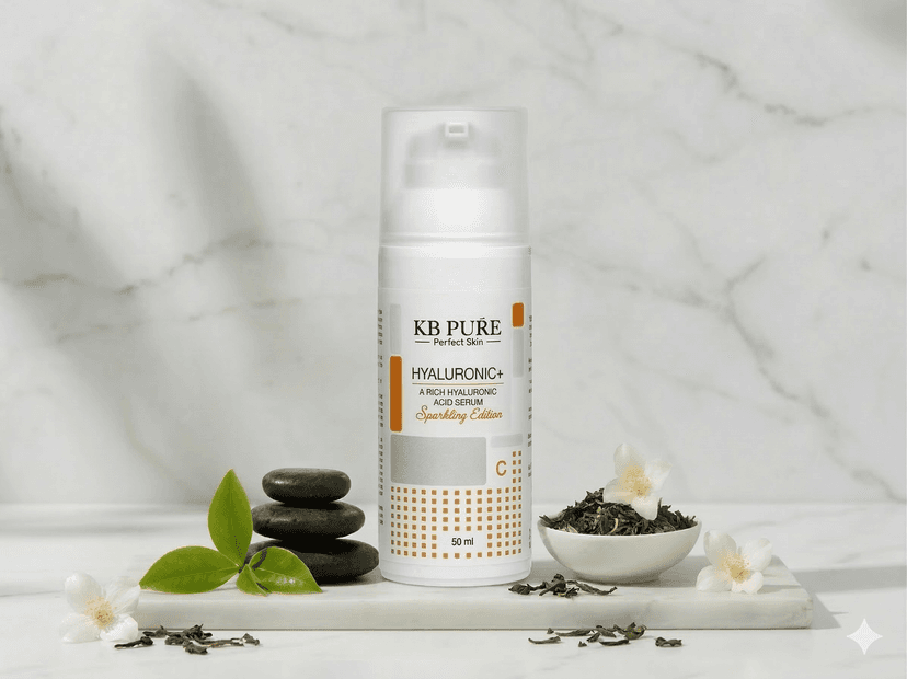 סרום חומצה היאלורונית KB PURE - Hyaluronic+ Sparkling Edition ללחות עמוקה, נפח וזוהר מיידי