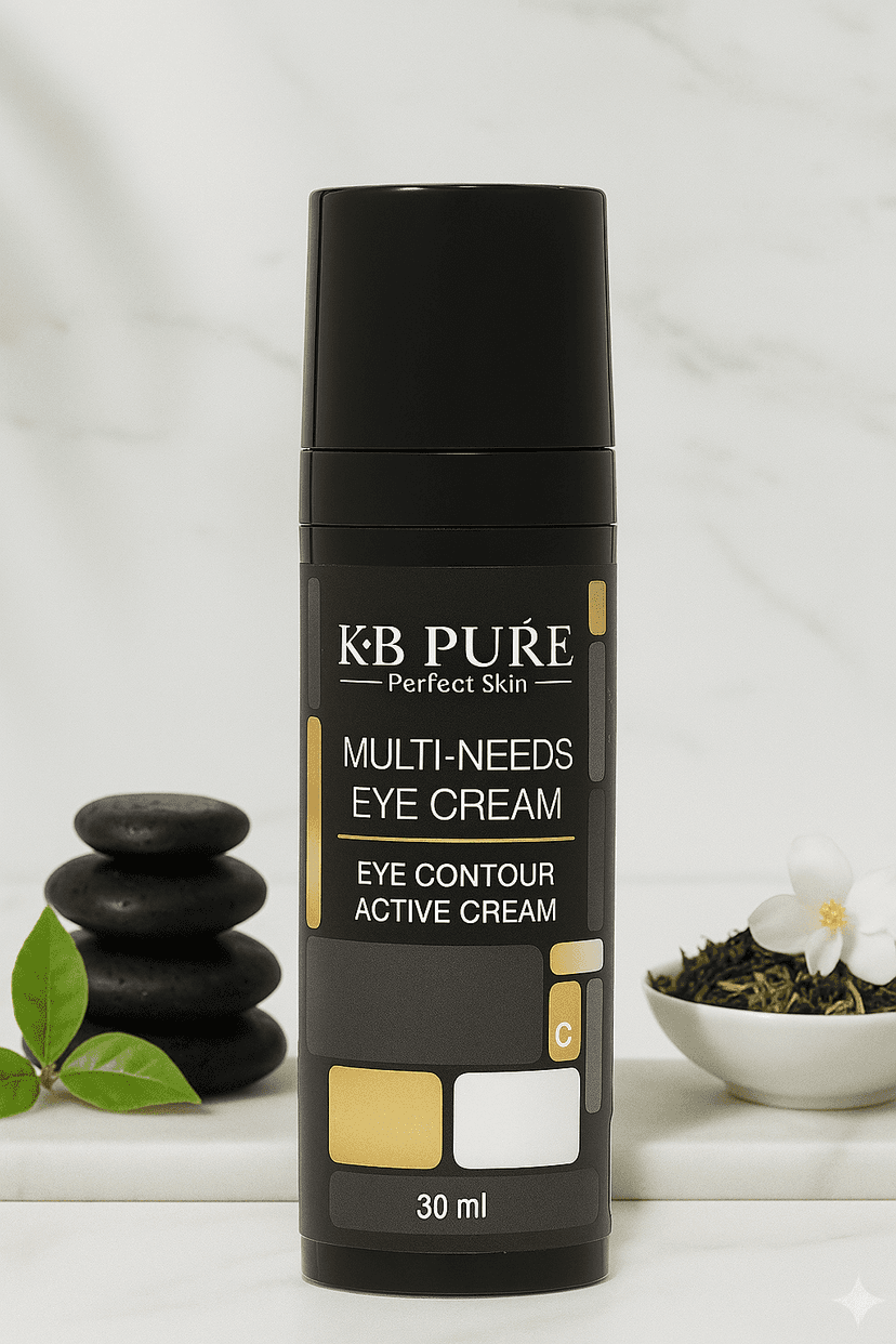 מיצוק והבהרה | MULTI-NEEDS EYE CREAM – KB Pure • טיפול מושלם לסימני גיל • קוסמטיקה מקצועית