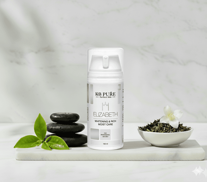 מסכת Queen Elizabeth – לחות והבהרה | QUEEN ELIZABETH MASK – KB Pure • שיקום והרגעה • קוסמטיקה מקצועית