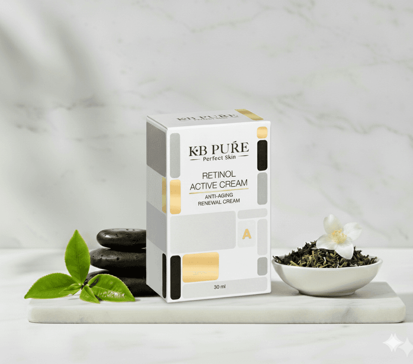 קרם רטינול אקטיב | RETINOL ACTIVE CREAM – KB Pure • טיפול מושלם לסימני גיל • קוסמטיקה מקצועית