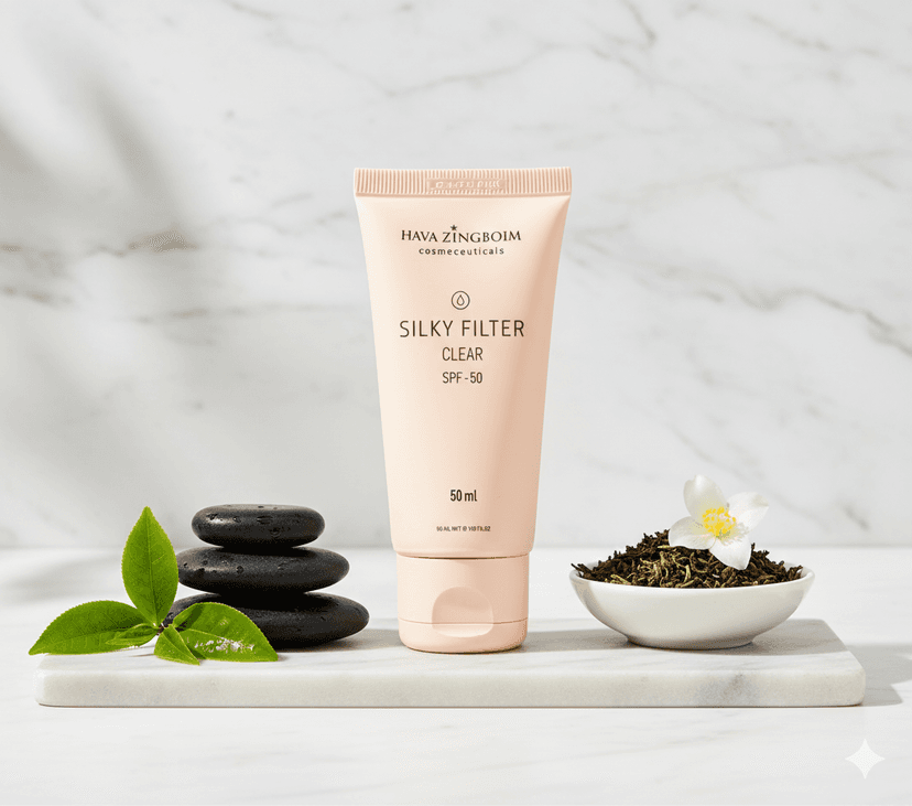 Silky Filter Clear SPF 50 - קרם הגנה מינרלי שקוף בגימור מט (פריימר)