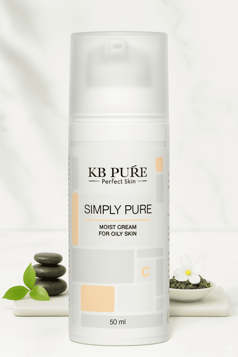 קרם לחות לעור שמן | SIMPLY PURE FOR OILY SKIN – KB Pure • שמירה על מראה עור צעיר • קוסמטיקה מקצועית