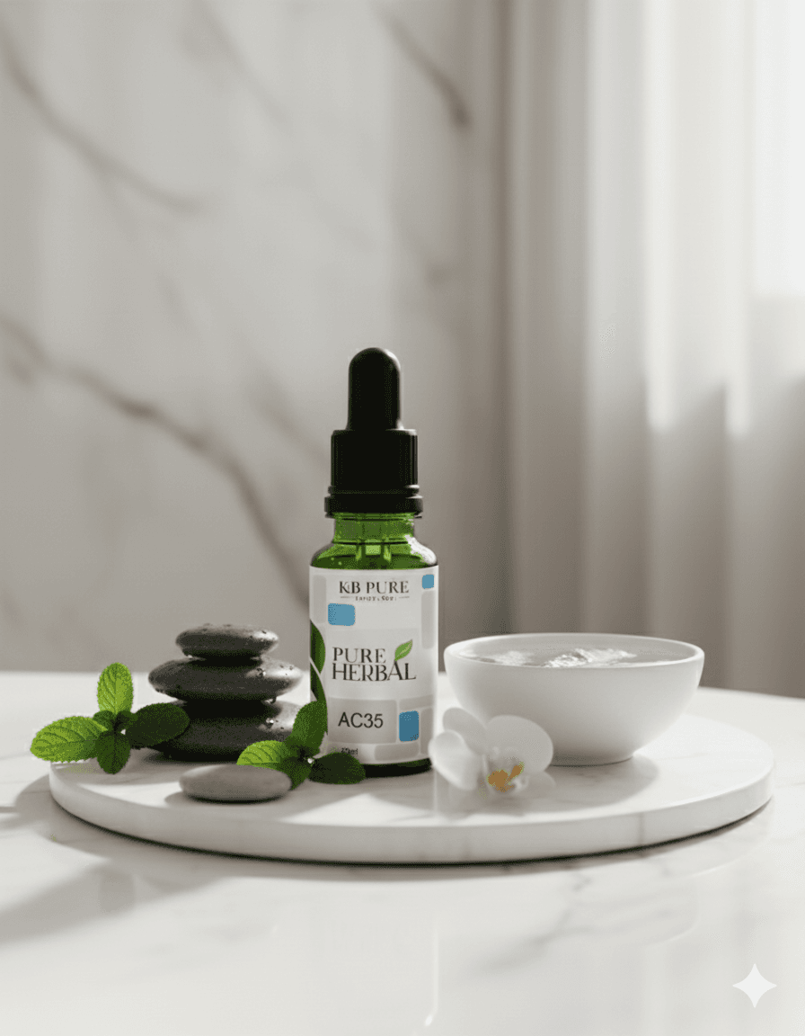 תמצית צמחית מקצועית | AC35 – KB Pure • PURE HERBAL • קוסמטיקה מקצועית