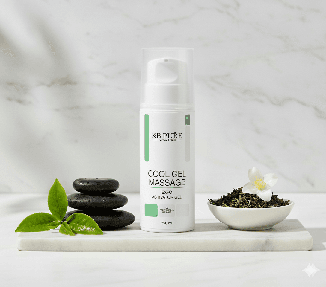ג׳ל קירור לעיסוי | COOL GEL MASSAGE – KB Pure • שיקום והרגעה • קוסמטיקה מקצועית