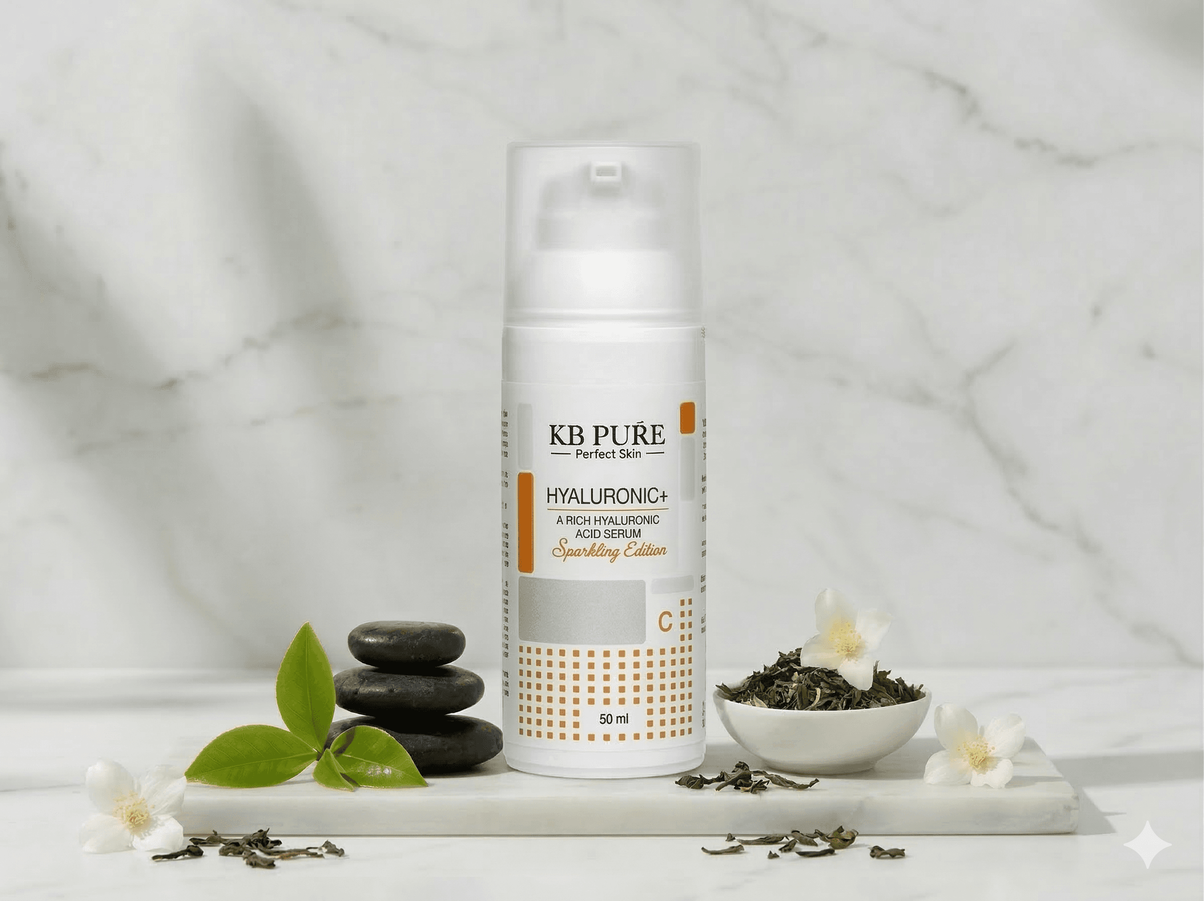 סרום חומצה היאלורונית KB PURE - Hyaluronic+ Sparkling Edition ללחות עמוקה, נפח וזוהר מיידי