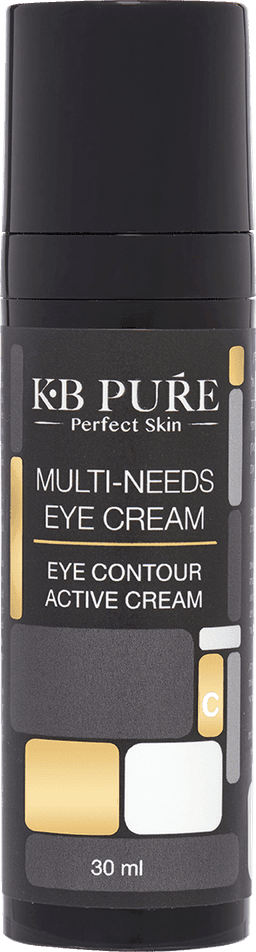 מיצוק והבהרה | MULTI-NEEDS EYE CREAM – KB Pure • טיפול מושלם לסימני גיל • קוסמטיקה מקצועית
