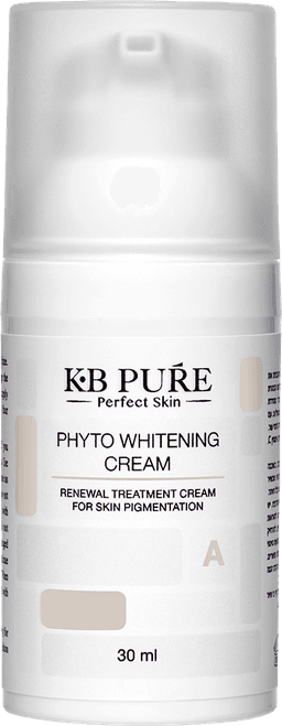 קרם הבהרה לערב | PHYTO WHITENING CREAM – KB Pure • טיפול בהבהרת כתמי עור • קוסמטיקה מקצועית