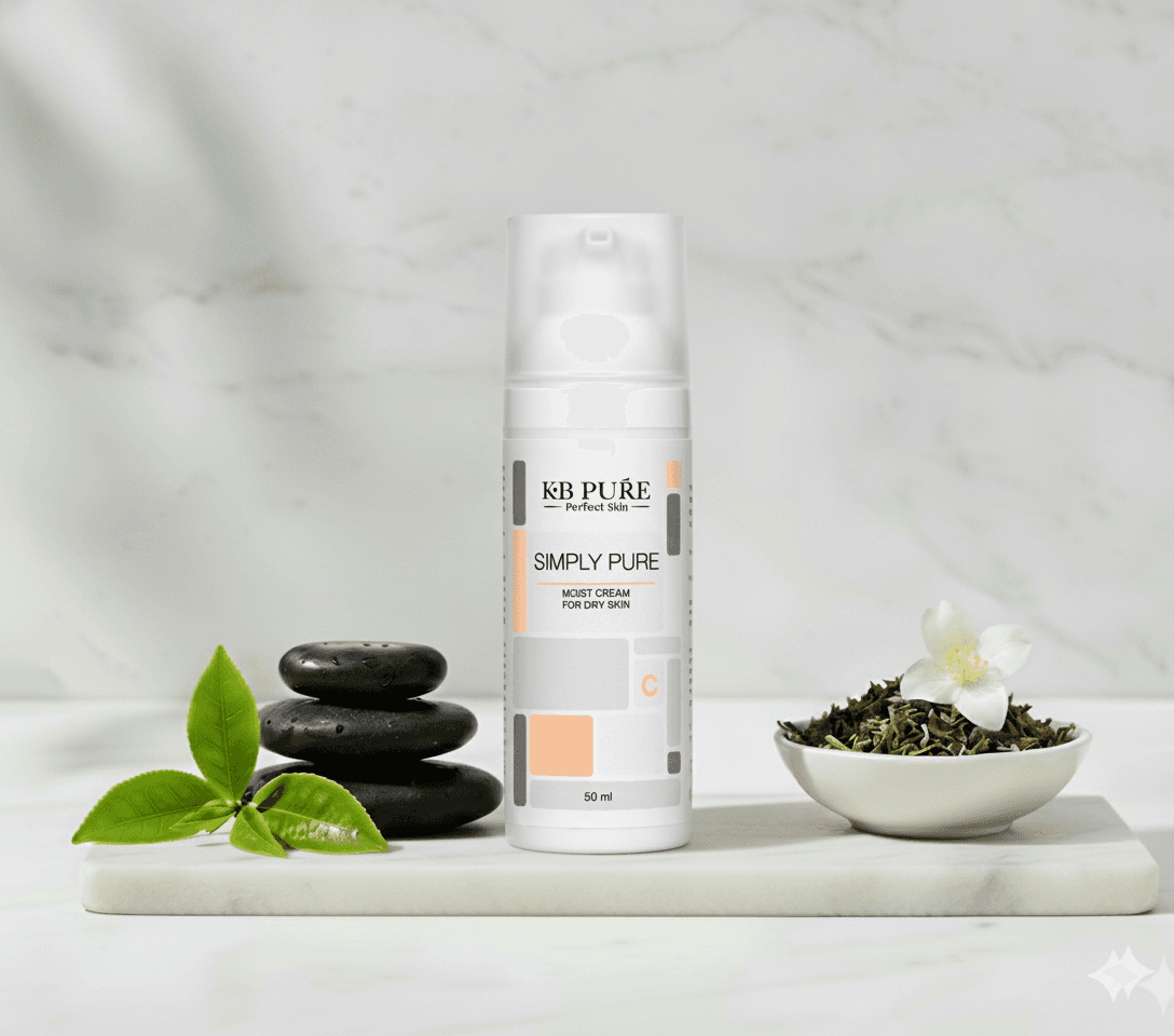 קרם לחות לעור יבש | SIMPLY PURE FOR DRY SKIN – KB Pure • שמירה על מראה עור צעיר • קוסמטיקה מקצועית